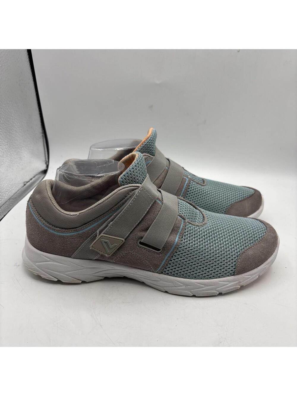 Vionic Womens Blue/Gray -Size 11 Brisk Z-Strap Slip On Shoes EMA/ASR 1840
